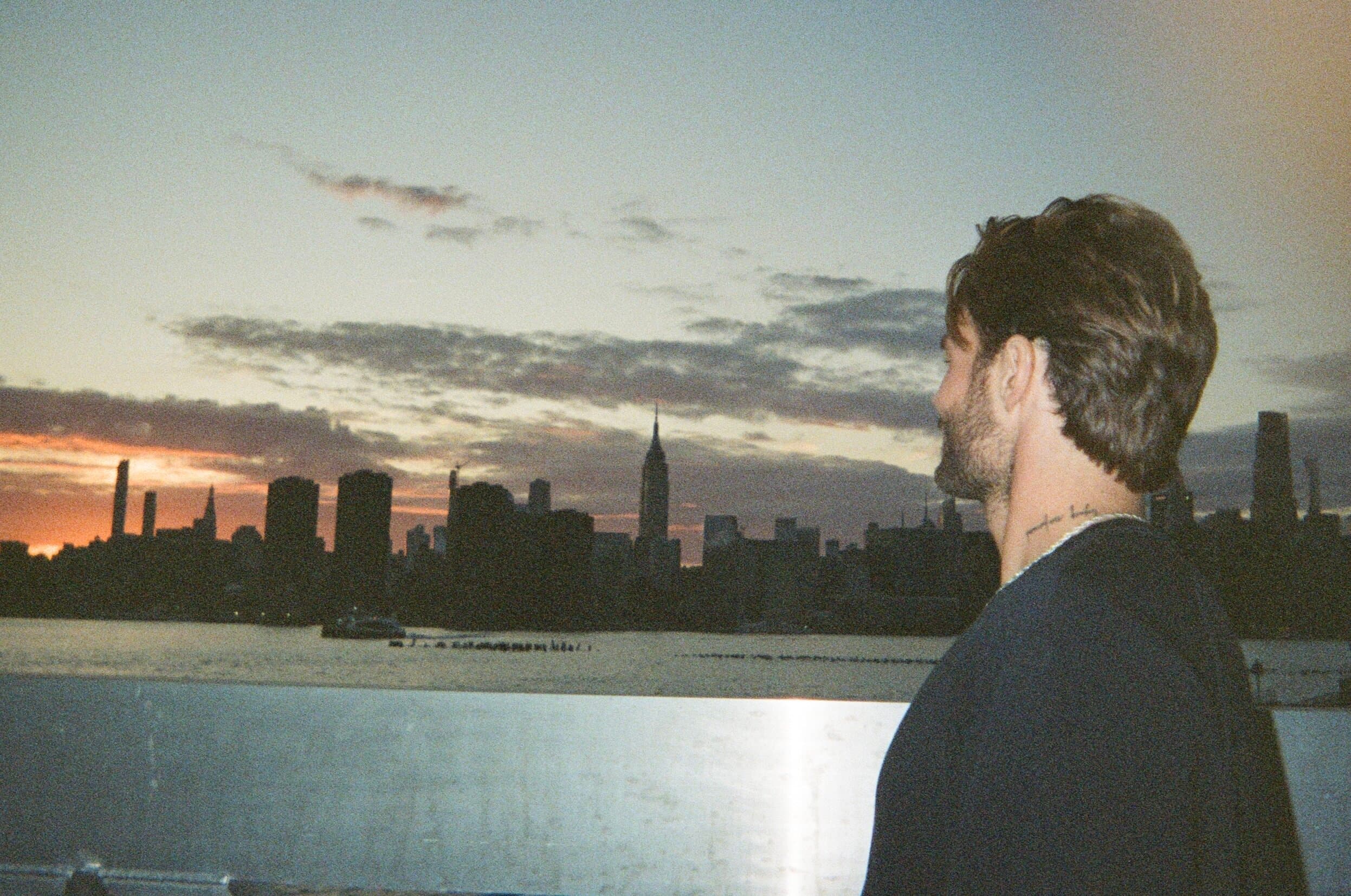 Flynn overlooking New York City
